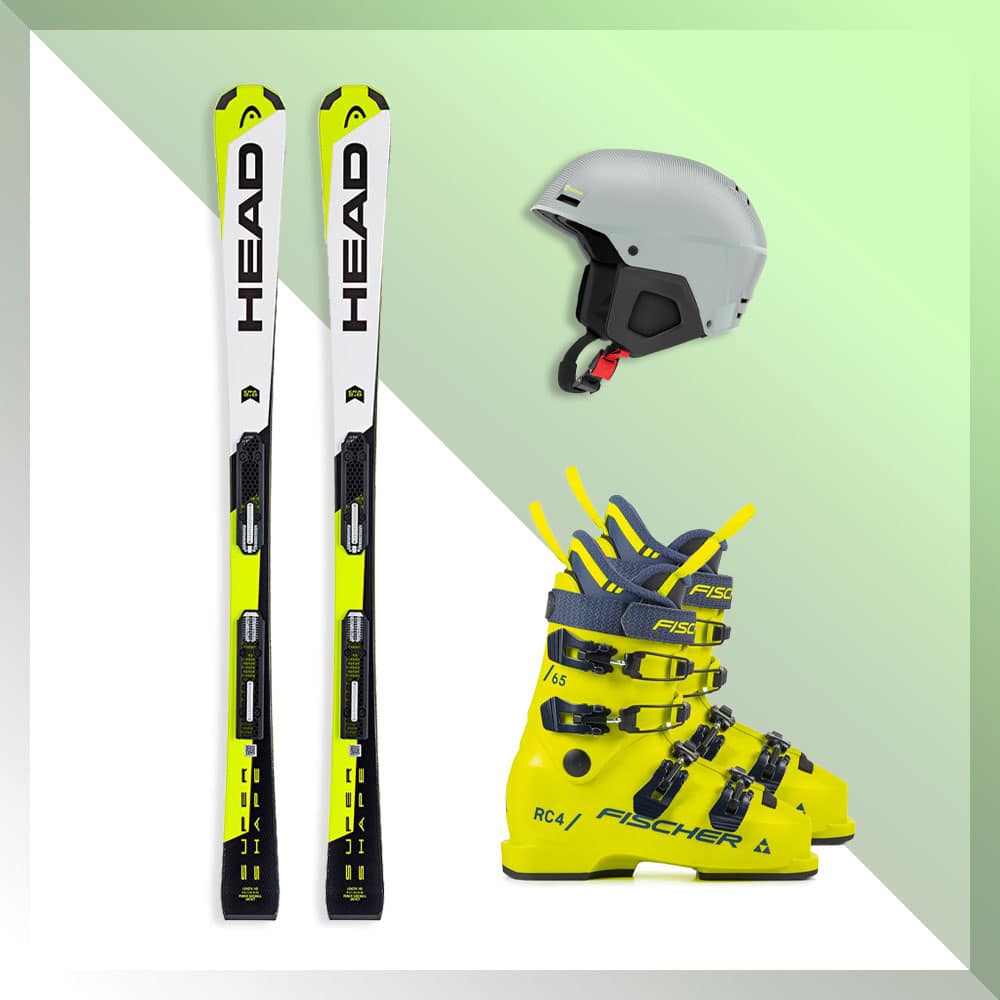 Equipement ski complet teen – Skis, bottes, casque et bâtons